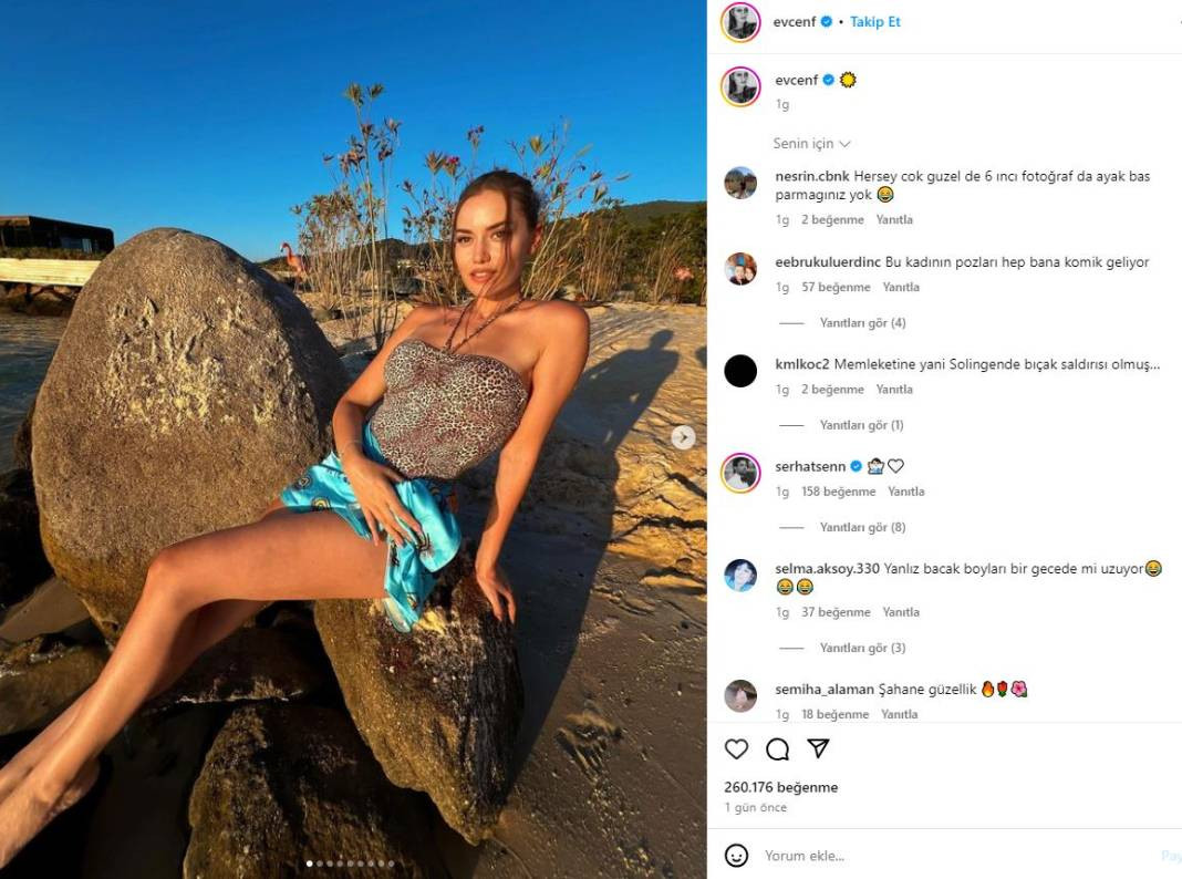 Fahriye Evcen peş peşe tatil pozlarını paylaştı - Resim: 1